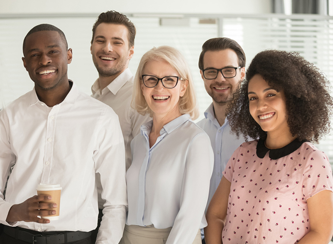 Group of young professionals